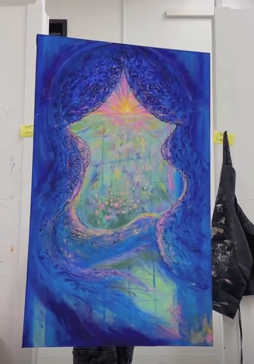 Original painting shot in a studio